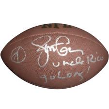 Jon Gries Uncle Rico Autographed Football w/ Go Long - Napoleon Dynamite - Becke picture