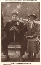 Fatty Arbuckle and Billie Bennett in Fatty's Chance Acquaintance 1915 Postcard picture
