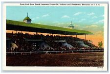 Henderson Kentucky Postcard Dade Park Race Track Evansville Indiana 1940 Vintage picture