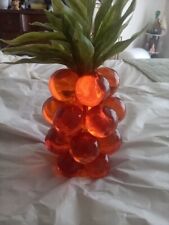 VINTAGE Funky PINEAPPLE WITH LUCITE ACRYLIC BALLS  picture