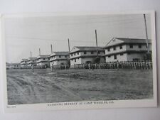 Vintage c1941 RPPC Standing Retreat at Camp Wheeler Georgia Soldiers Barracks picture