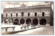 1941 Municipal Palace And Plaza View Monterrey Mexico RPPC Photo Posted Postcard picture