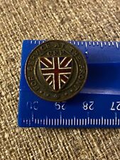 WWI Service At The Front Canadian CEF Enamel Medal Pin Numbered Misuse Penalty picture