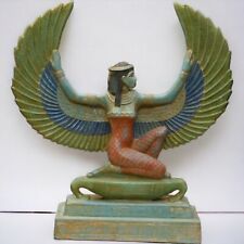 RARE ANCIENT EGYPTIAN ANTIQUITIES Statue Large Of Goddess ISIS With Open Wings picture