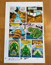 MARVEL TWO IN ONE #13 ART color guide POWER MAN LUKE CAGE BRAGGADOOM NEW YORK picture