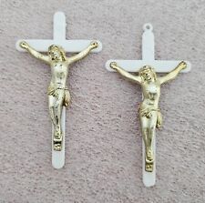 Vintage Crucifix Cross INRI Jesus Plastic 4