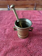 Vintage very thick Heavy Pewter Mortar & Pestle from Denmark picture