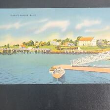 Vintage Tenants Harbor, Maine Linen Postcard  picture