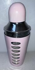 RARE Nicole Miller Home Pink Cocktail Martini Shaker Bar Decor FW55D picture