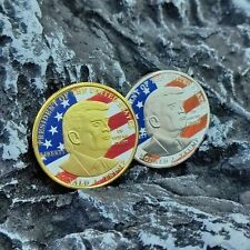 Donald J Trump President Coin Set MAKE AMERICA GREAT AGAIN Challenge Coin (2PCS) picture