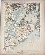 1908 STATEN ISLAND QUADRANGLE NEW JERSEY NEW YORK USGS Topographic Topo Map picture