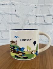 Starbucks Kentucky Derby You Are Here 14oz Mug Discontinued Blue Retired 2014 picture