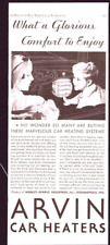 1931 Print Ad Arvin Car Heaters picture