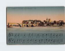Postcard Le Pont Saint Benezet Avignon France picture