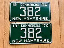 1970 New Hampshire Three Digit License Plate Pair picture