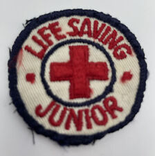 OLD American Red Cross Patch: Junior Life Saving  Vintage BSA Scouting Boy Scout picture