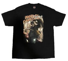 Harley-Davidson T-Shirt Mens XL Black  Maui Hawaii Skeleton Biker Vintage picture