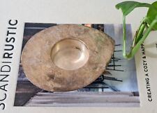 Rustic Patinated Silver Tone Teardrop Tea Light Candle Holder picture