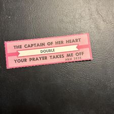 1 JUKEBOX TITLE STRIP ￼ Double The Captain Of Her Heart A&M Records, 45 picture