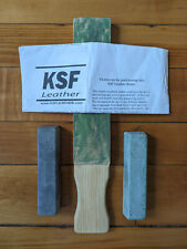 KSF Double-sided Leather Strop with Polishing Compound Kit for Knife Sharpening picture