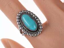 sz7.5 c1940's-50's Native American sterling/turquoise ring picture