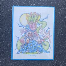 Vintage 1980s Dragon Wizard Art Brain Dorsey Huntington Beach CA Fantasy picture