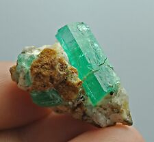 40 CT Well terminated Juicy Top emerald Crystals on matrix Panjshir Afghanistan picture