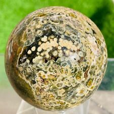 403g Natural 8Th Vein Ocean Jasper Ball Crystal Sphere Specimen Healing picture