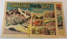 1947 five page cartoon story~ US ARMY TRANSPORT PLANE CRASHES IN THE ALPS picture