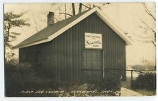 Vintage RPPC First Log Church Vincennes Indiana Souvenir Shop Store postcard A1 picture