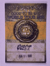 Whitesnake Ticket Pass Vintage Original Good To Be Bad Tour Denmark 2009 picture