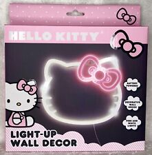 Hello Kitty Light Up Wall Decor Pink & White Lights Battery Powered NEW on Box picture