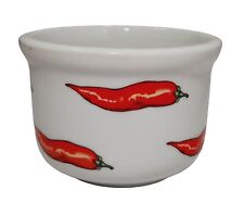 Bowl Chili Dish BIA Gordon Bleu Brazil Ceramic Red chili Peppers Heavy 3