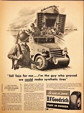 1943 B.F. Goodrich Tires Landing Craft Armored Mine Detector WWII Print Ad picture