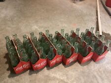 8 Count Pre 1960s Coca Cola Bottles In Classic Coca Cola Small Boxes picture