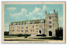c1940's University Hall McMaster University Hamilton Ontario Canada Postcard picture