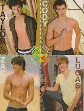 Taylor Lautner Zac Efron Cody Liinley teen magazine pinup clipping pix shirtless picture