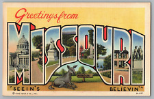 Postcard Greetings From Missouri, Large Letter picture