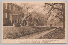 State View~Back Terrace By Home Betty Washington Lewis B&W~Vintage Postcard picture