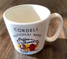 vintage coffee hound coffee cup. Cordell National Bank picture