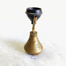 Vintage Brass Handcrafted Miniature Hookah Figure Brassware Collectible Art 173 picture