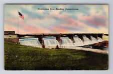 Reading PA-Pennsylvania, Ontelaunee Dam, Antique, Vintage Postcard picture