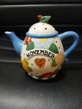 Mary Engelbreit November Birthstone Small Enesco Teapot picture