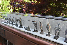 Lovely ~ Vinatge WW1 WW11 Cast Iron LEAD SOLDIERS Framed Shadow Box Display Art picture