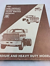 1983 GM New Product Information Truck Service Manual - Medium & Heavy Duty Truck picture