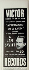 1941 Victor Records Vintage Print Ad 1940s RCA Jan Savitt Afternoon of a Faun picture