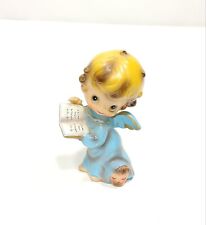 Vintage Josef Originals Blue Choir Boy Angel Porcelain Figurine 4