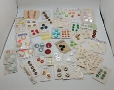 Vintage New Old Stock Button Sets Assorted Sizes Colors Styles picture