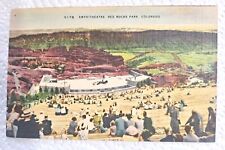 Vintage Postcard, Amphitheater Red Rock  Park, Colorado picture
