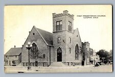 C.1910 PPC LA JUNTA, Colorado CO FIRST PRESBYTERIAN CHURCH, BAKERY Postcard P2 picture
